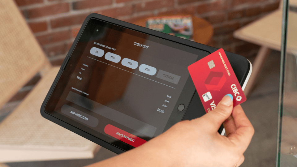 Craver Kiosk taking Card Payment