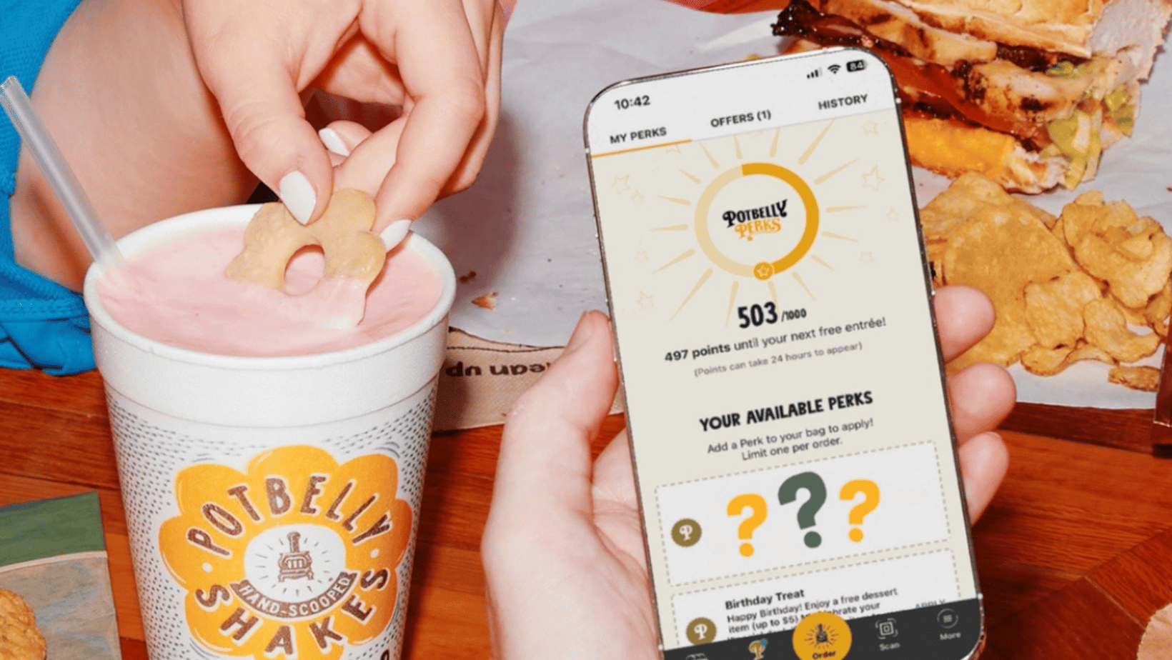 Potbelly's App Points and Perks