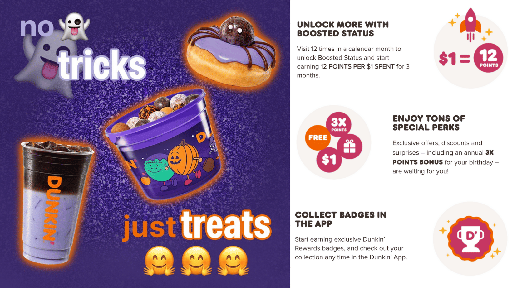 Dunkin Halloween Release and Loyalty Gamification 