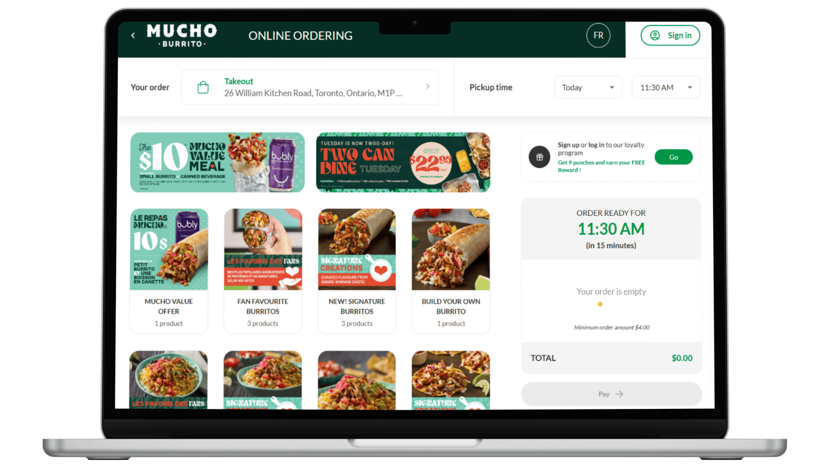 Online Ordering Best Practice  Mucho Burritos Promo Highlights