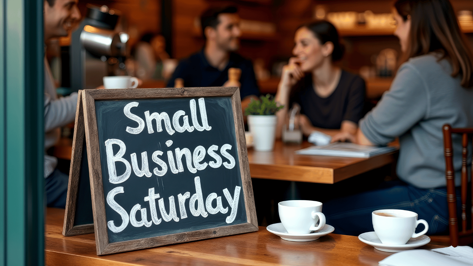 Local coffee shop hosts a small business Saturday event